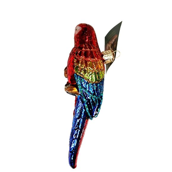 Old World Christmas Tropical Parrot Bird Glass Christmas Ornament 2018 New w Tag - Picture 4 of 13